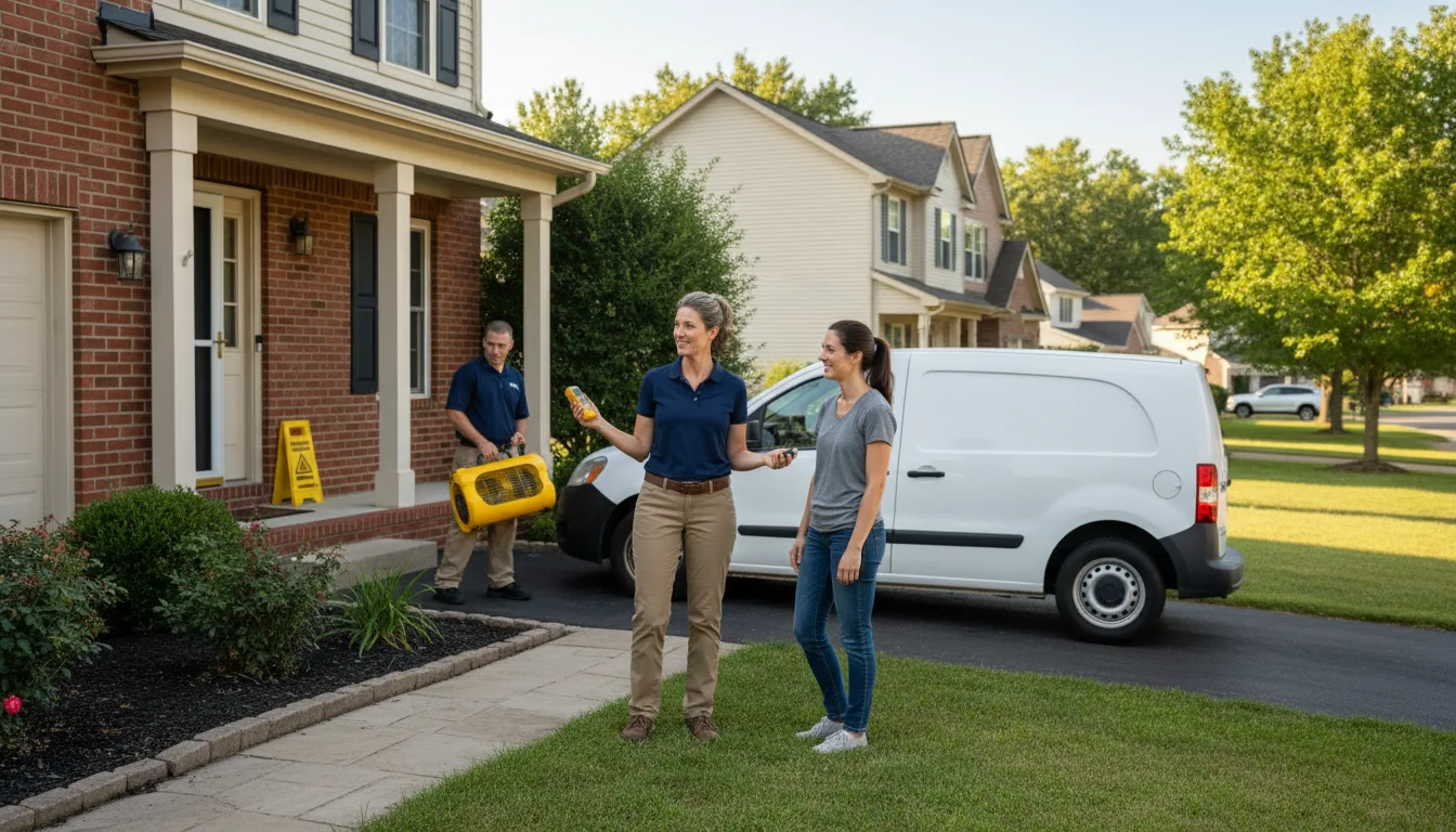 Water restoration image for Water Damage & Restoration Services in Verbena, AL